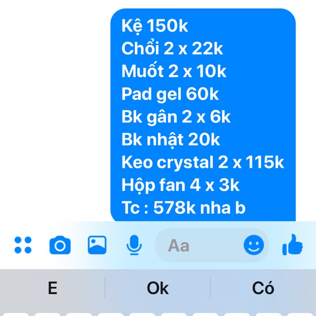 Conbo cho khách