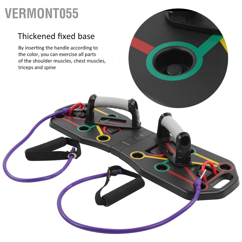 Vermont055 Bảng tập thể dục toàn thân di động với bảng huấn luyện dây căng tay đẩy lên
