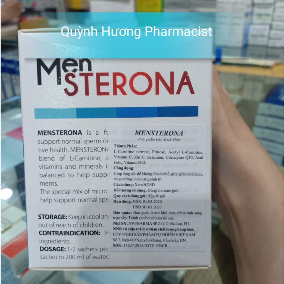 MEN STERONA hộp 30 gói