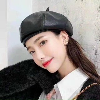 🍄Mũ Nồi🍄 Mũ beret da cá tính Hàn Quốc siêu xinh