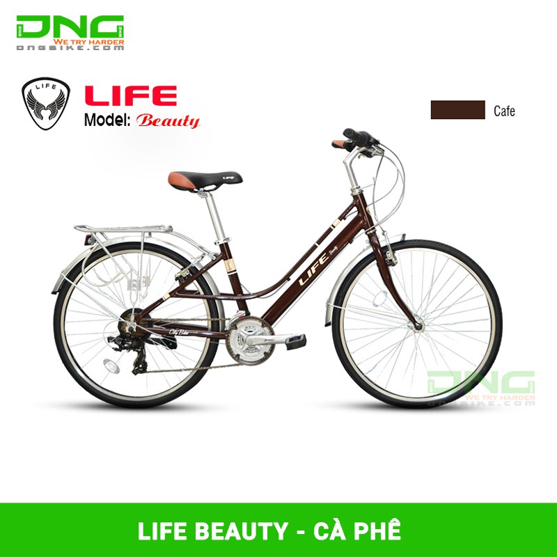 Xe đạp nữ City LIFE BEAUTY 26 inch
