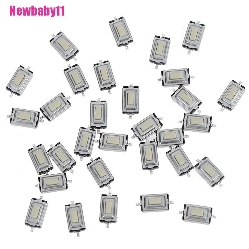 Set 30 Công Tắc Nút Nhấn 2 Chốt 3 * 6 * 2.5mm