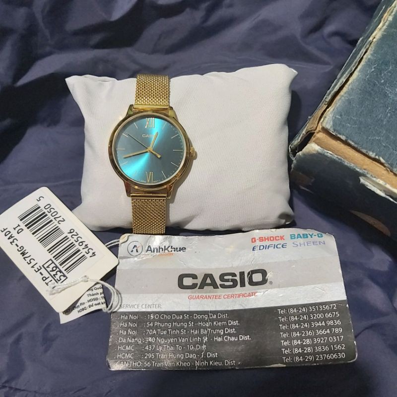 Đồng Hồ Casio Nữ LTP-E157MG-3A chính hãng full tag