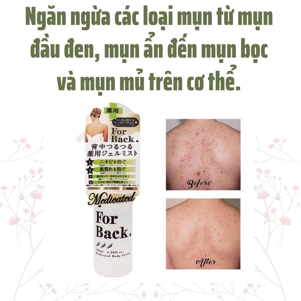 Xịt Lưng Giảm Mụn Pelican For Back Medicated Body Lotion (100ml)