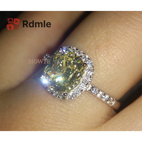 Nhẫn Bạc 925 Đính Đá Kim Cương Thời Trang 1.01ct Cho Nữ