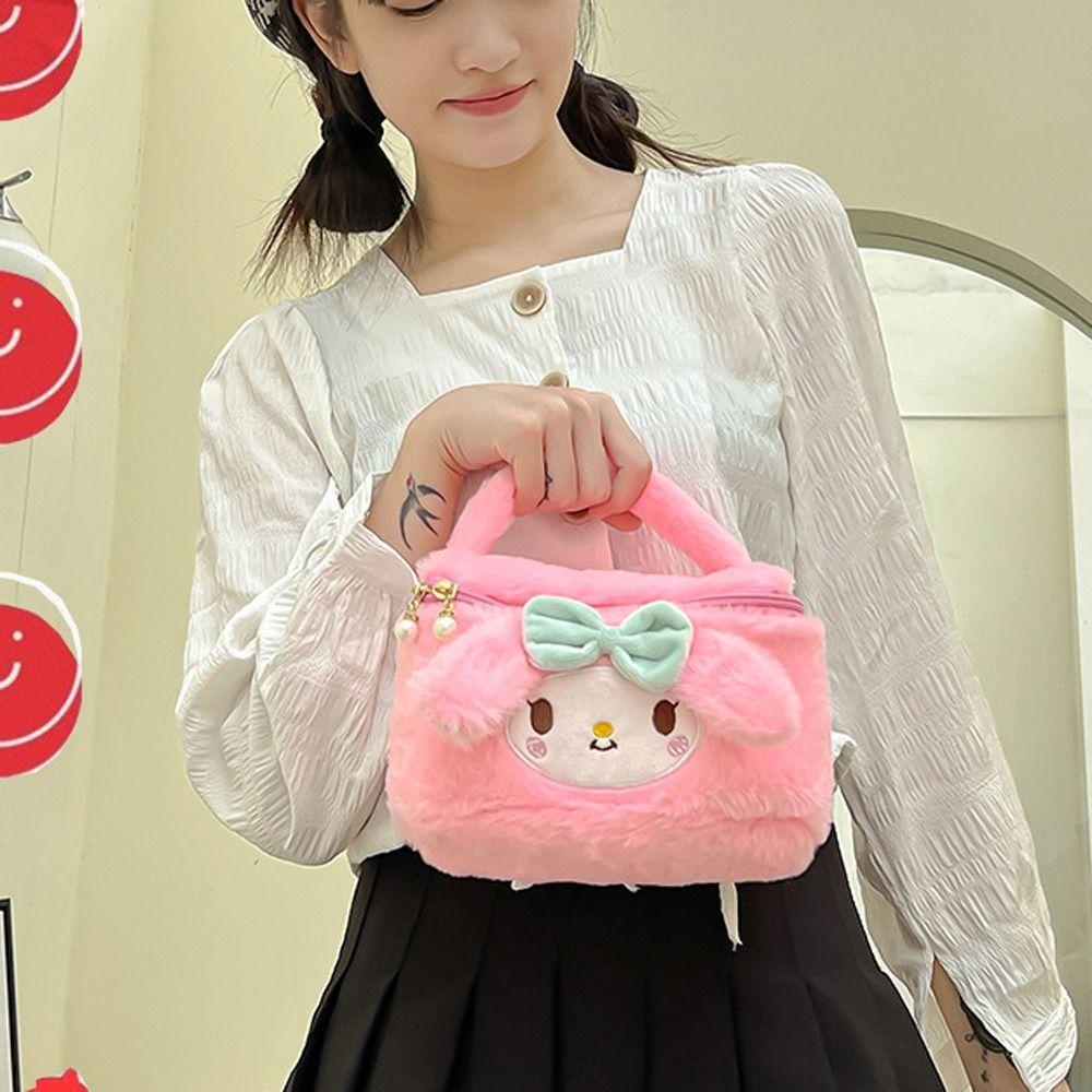 Túi Đựng Mỹ Phẩm Cỡ Lớn Họa Tiết Kuromi Melody Dễ Thương Cho Nữ