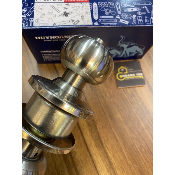 Khóa tay nắm tròn, khóa đấm tròn Huy Hoàng con voi EX02 - cam kết chính hãng