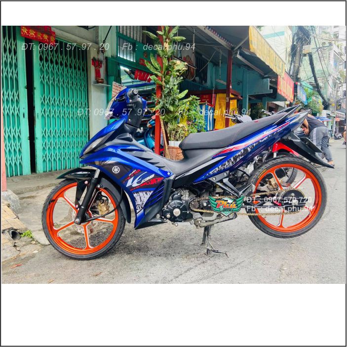 Tem Rời Exciter 135 Lc xanh đen (C)
