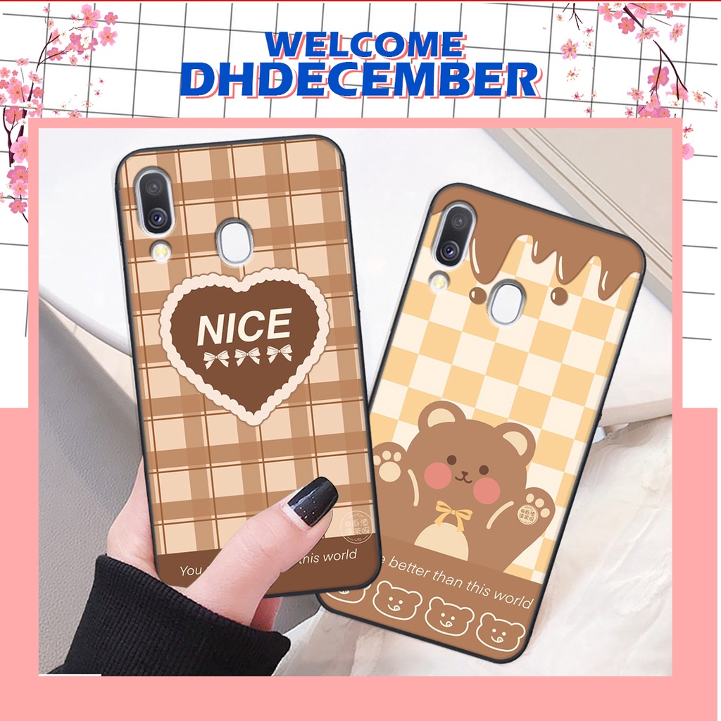 Ốp lưng Samsung Galaxy A40 3D GẤU- CỰC XINH - ĐÁNG YÊU-SIÊU XINH XẮN