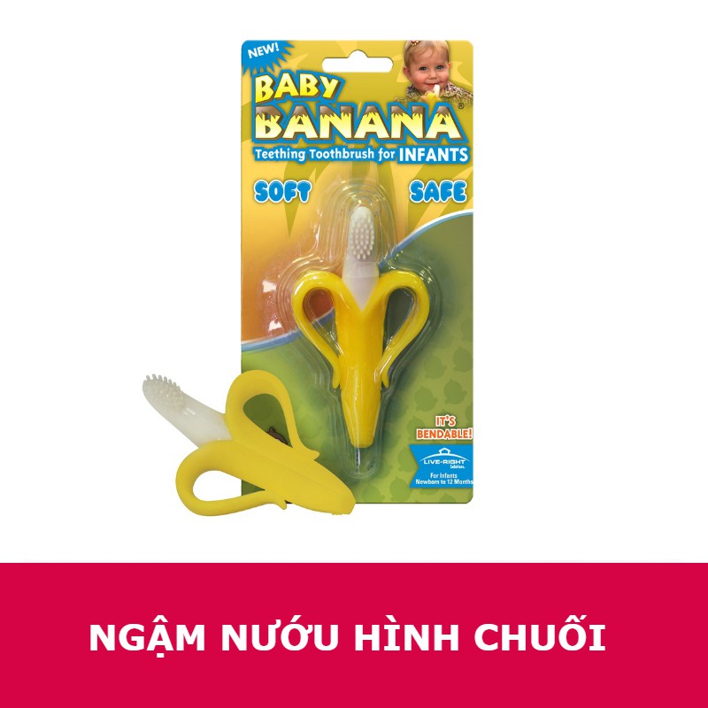 Ngậm Nướu HÌnh Chuối Mỹ cho bé