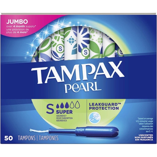 Tampax Pearl 50 chiếc super