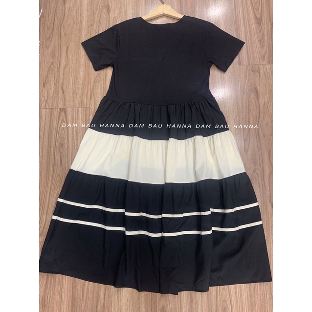 [SIZE 40-75KG] Đầm bầu thun cotton lạnh mặc ở nhà dáng suông có dáng dài giá rẻ tại hcm vải co dãn thoải mái