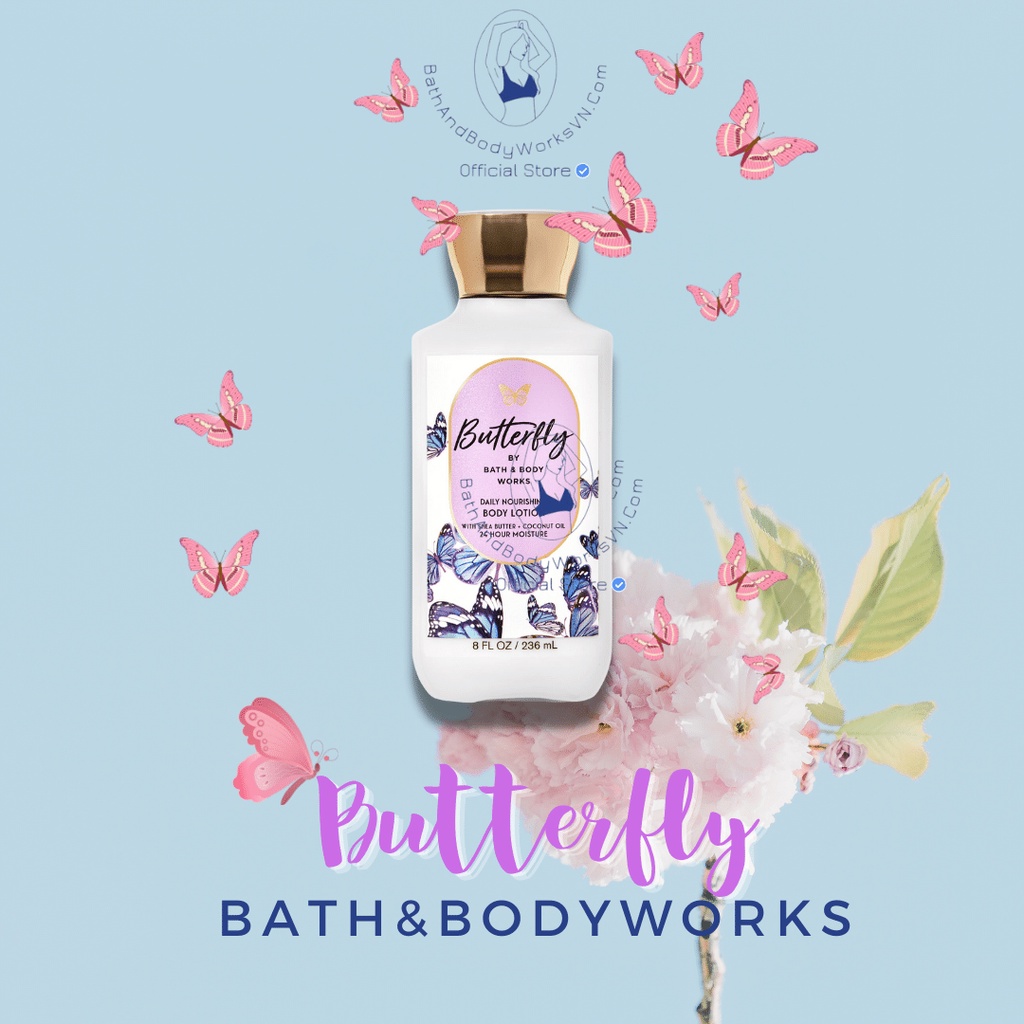 Butterfly | Dòng sản phẩm Bath And Body Works làm sạch da, dưỡng thể.