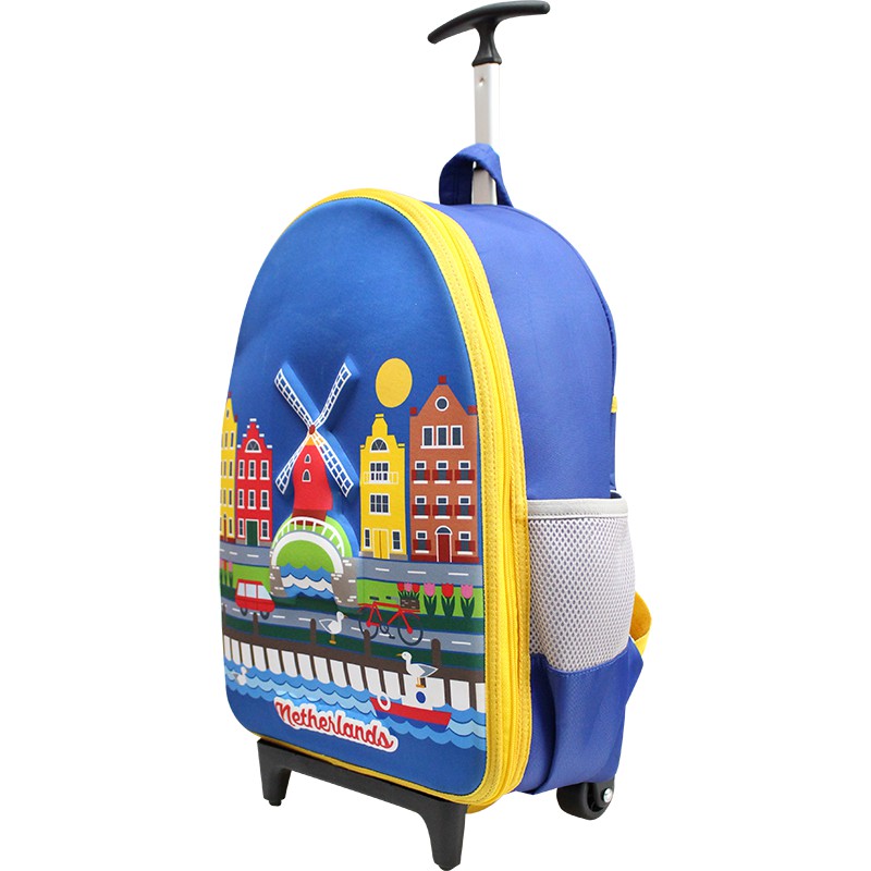 Balo cấp 1 B.Bag Around The World - Hà Lan B-12-088 Xanh dương đậm