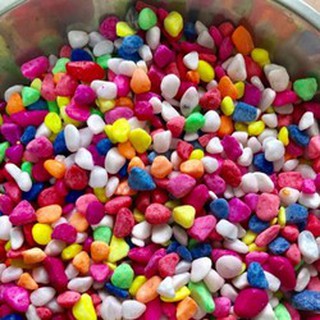 Đá Màu Ngũ Sắc Tổng Hợp- [100g]Trang Trí Tiểu Cảnh, Bể Cá, Chậu Cây