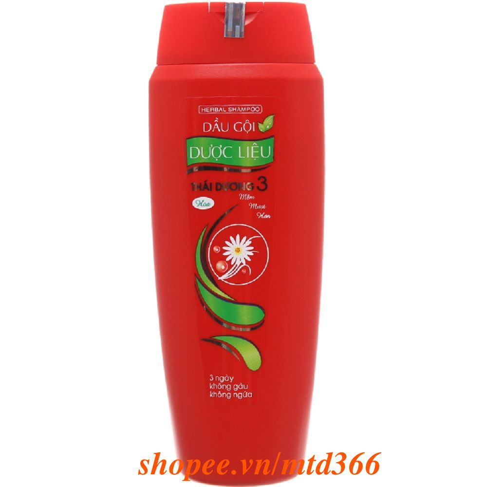 Dầu Gội Đầu 200Ml Dược Liệu Thái Dương 3 Hương Hoa Chính Hãng.