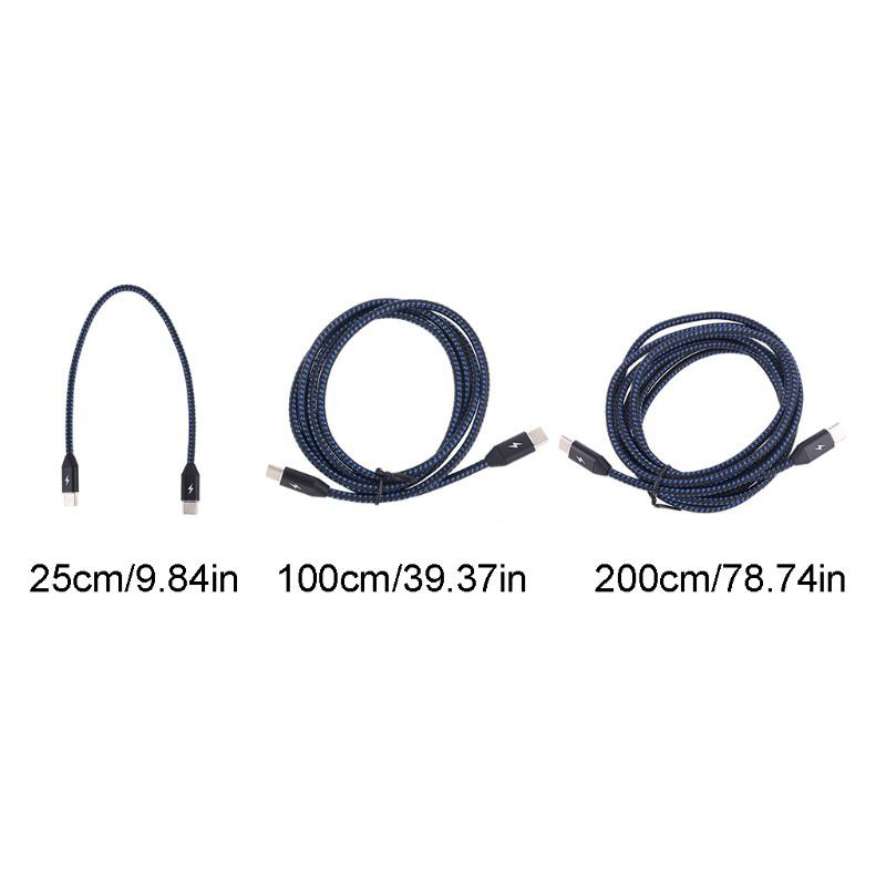 NERV 0.25m/1m/2m Durable Dual Type-c Charge Cable Type-C to Type C Fast Charging Cord Charger for Smart Cellphones