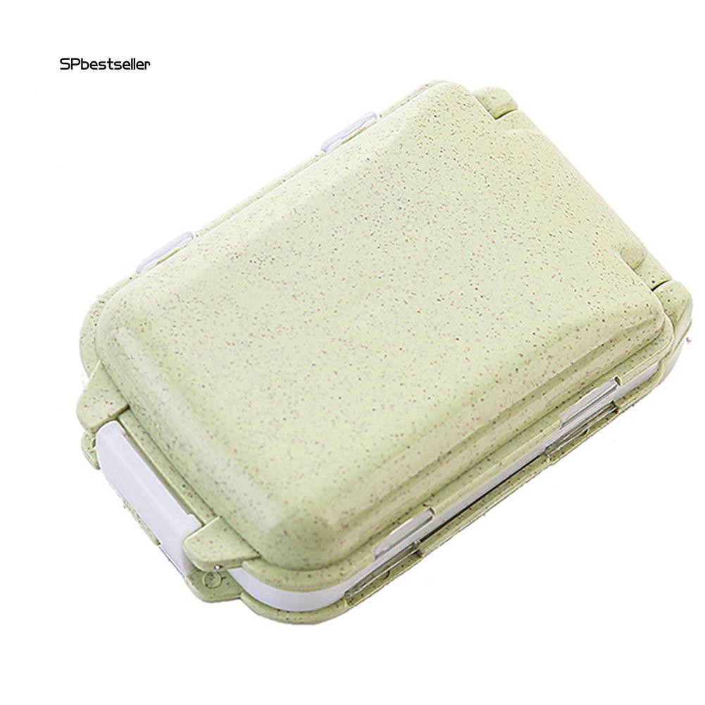 Hộp đựng thuốc có 8 ngăn chất liệu nhựa PP nhỏ gọn tiện lợi