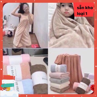Khăn tắm Hàn Quốc 1m4*70cm bo viền siêu đẹp