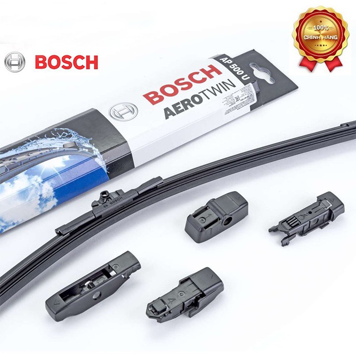 Gạt Mưa Xe Chevrolet Colorado Thương Hiệu BOSCH Aerofit Lưỡi Silicon Siêu Sạch
