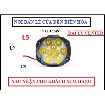 Đèn trợ sáng L5 - L9 - C9 siêu sáng 3 chế độ sáng [ Full Phụ Kiện ]