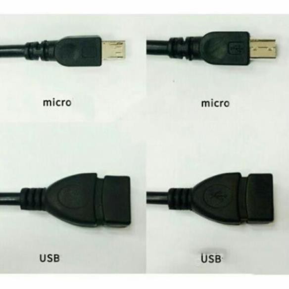 Cáp OTG kết nối điện thoại với USB