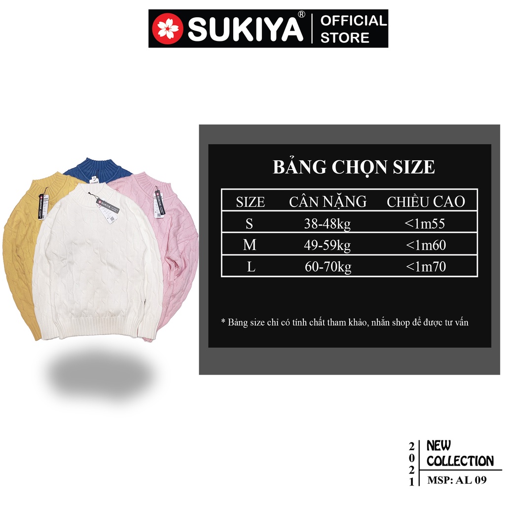 Áo Len Nữ Đẹp SUKIYA Dệt Lắn Thừng Chất Lông Thỏ Mềm Mại Dáng Hàn Quốc AL09 | BigBuy360 - bigbuy360.vn