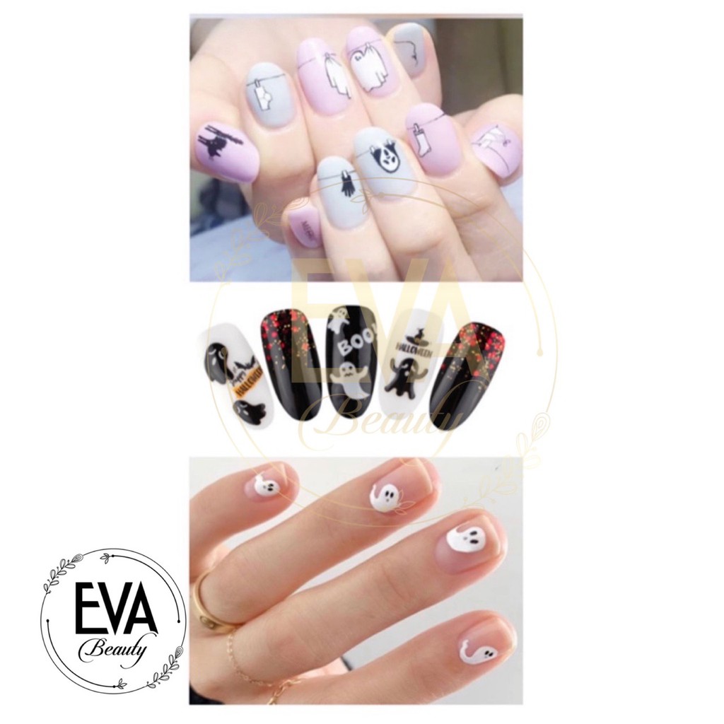 Decal Dán Móng Tay 3D Nail Sticker Hoạ Tiết Lễ Hội Ma Quỷ Halloween WG353