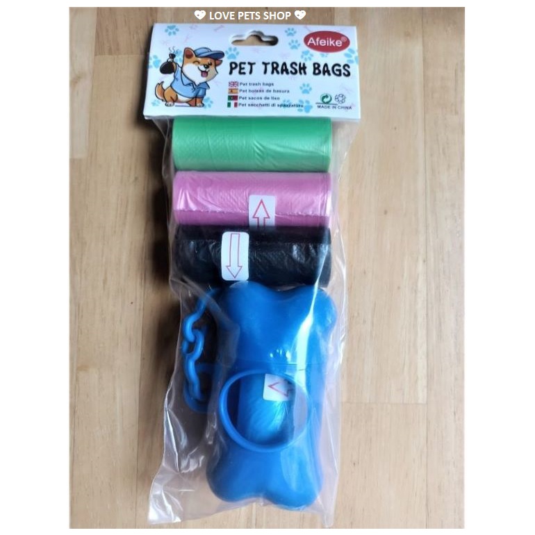 TÚI ĐỰNG PHÂN CHÓ MÈO COMBO 4 CUỘN KÈM HỘP - LOVE PETS SHOP