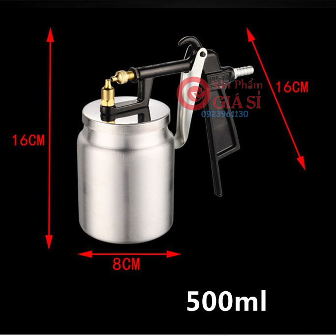 Súng phun sơn PQ1 500ml ❤️freeship❤️