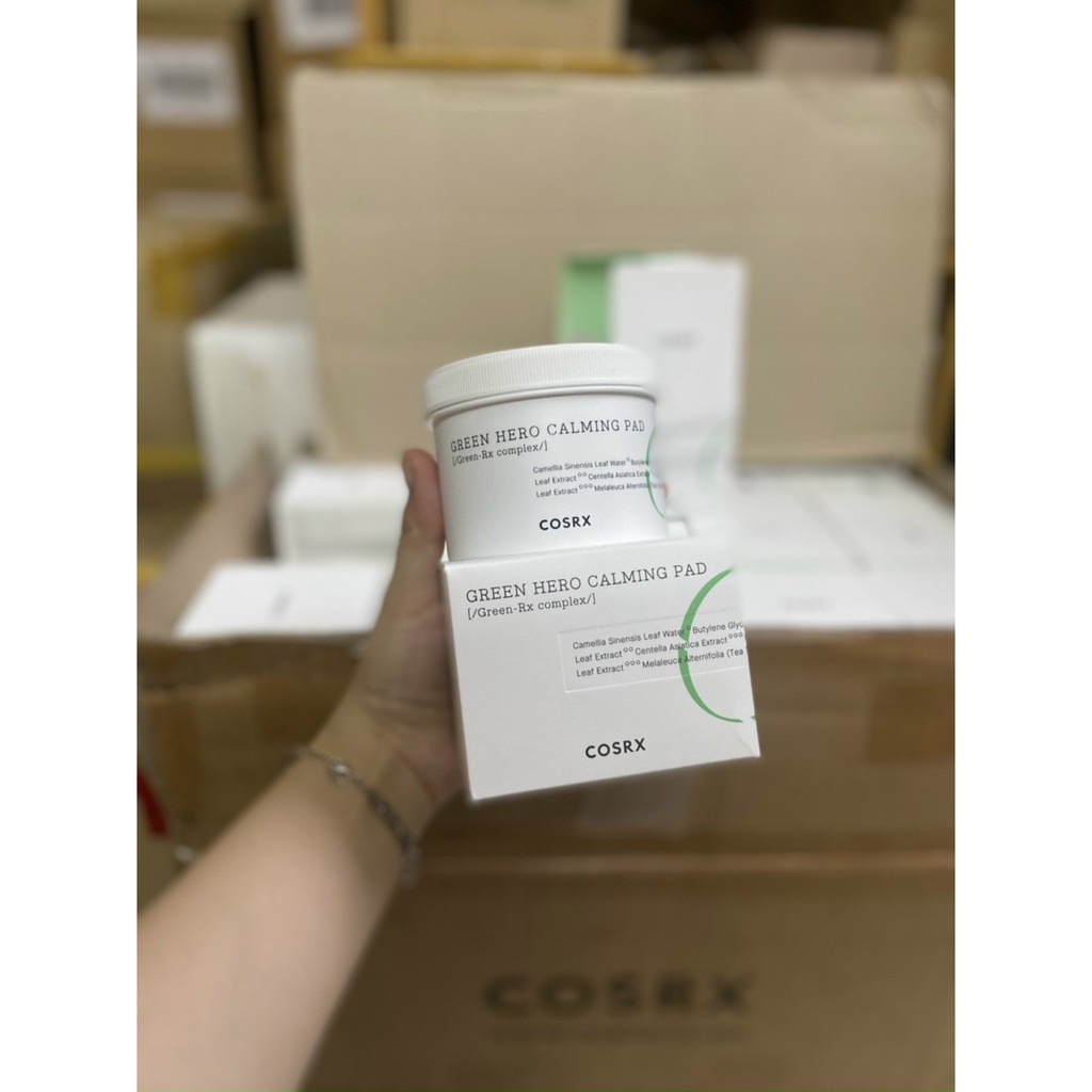 Bông Tẩy Da Chết Cosrx  💖Freeship💖 Tẩy Da Chết  Cosrx Green Hero Calming Pad 70