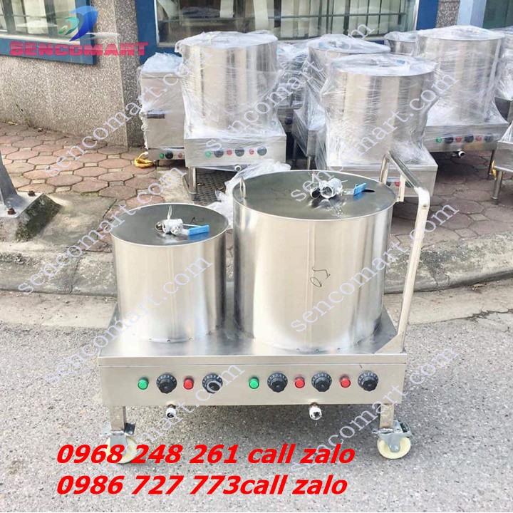 Nồi nầm xương làm từ INOX 304 sáng bóng cách nhiệt chống han rỉ dung tích 20l