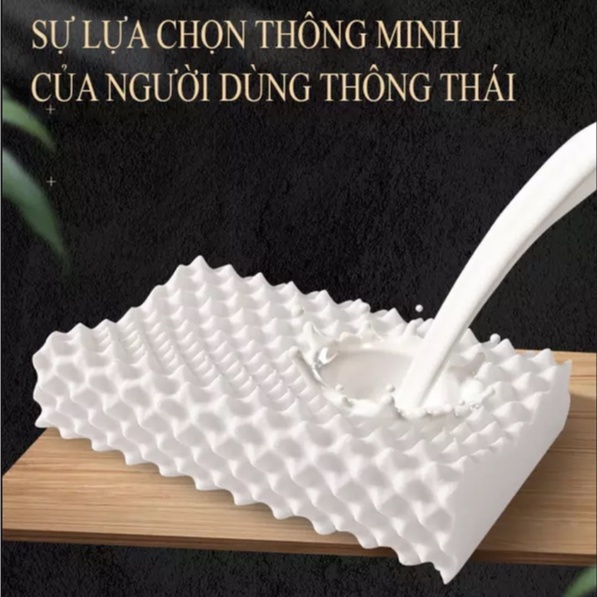 Gối cao su non mặt xù cao cấp KAW, Gối Cao Su Non Chống Đau Cột Sống, Gối Cao Su Dành Cho Người Hay Ngủ Ngáy