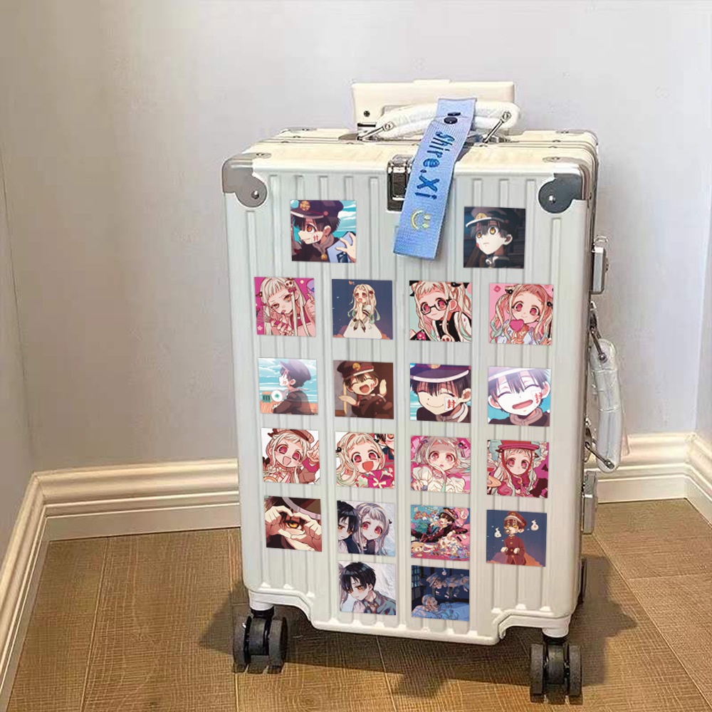 Set 60 Miếng Dán Trang Trí Sổ Tay/Nhật Ký In Chữ Yugi Amane Hanako-kun Dễ Thương