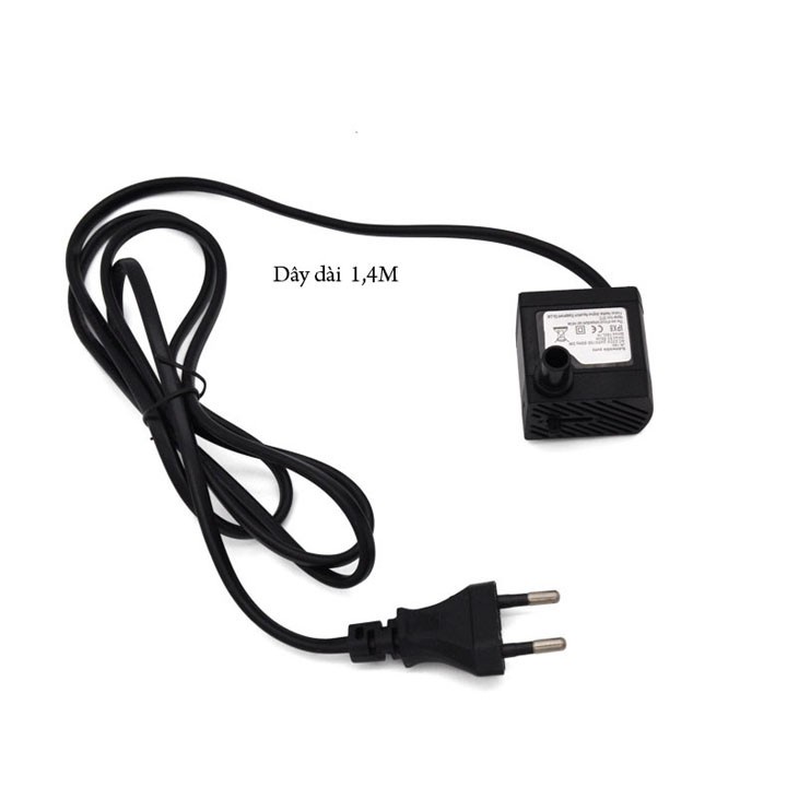 Bơm chìm mini 220V bể cá, tiểu cảnh 2,5W, 3W, 5W