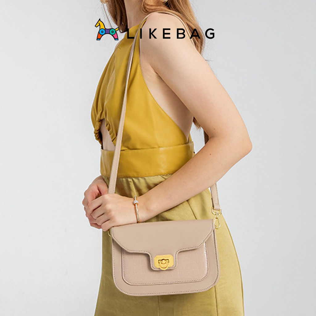 Túi đeo chéo, kẹp nách thời trang LIKEBAG quai xoắn cá tính CJ1006 - LIBAGI