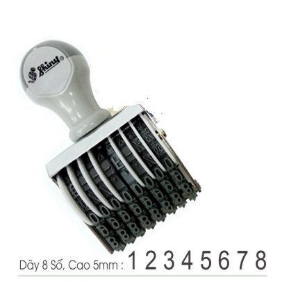 Dấu Số Shiny 8 Số Cao 5mm N38 Number stamp