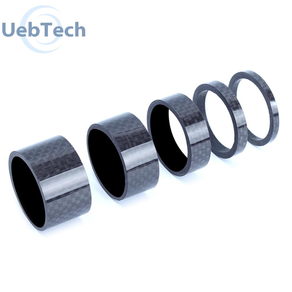 Vòng Đệm Phuộc Trước Bằng Sợi Carbon 28.6mm Cho Xe Đạp Uebtech RISK