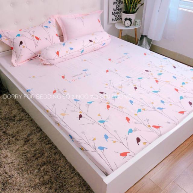 Ga chun  + 2 vỏ gối đầu cotton đũi m6 m8 | BigBuy360 - bigbuy360.vn