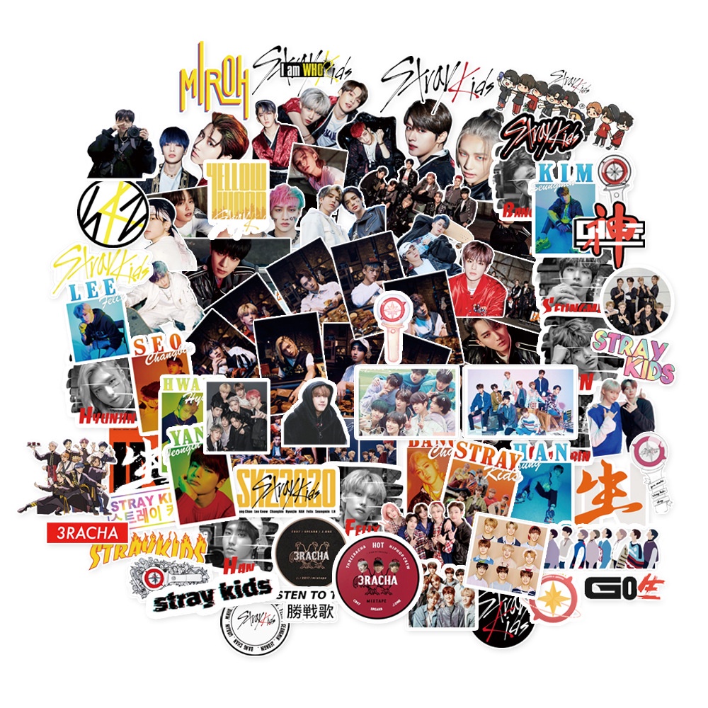 STRAY KIDS Album《Christmas EveL》Sticker STRAYKIDS No Easy Phone Luggage Tag Diy Stickers