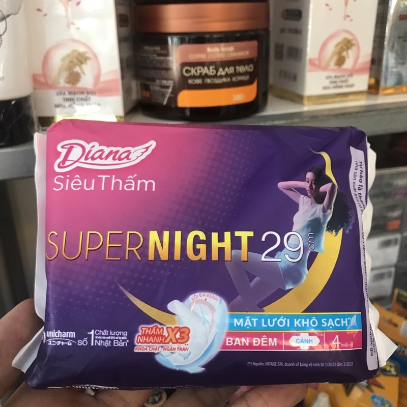 Băng Vệ Sinh Diana Super Night 29-35cm