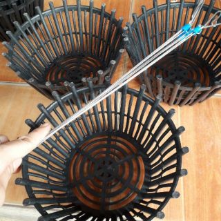 10 Chậu trồng lan kèm quai treo giá tại kho phi 20cm