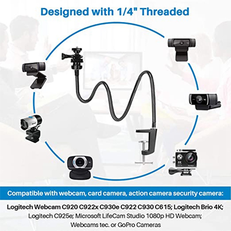 Giá đỡ kẹp linh hoạt cho webcam Brio 4K C925E C922X C922