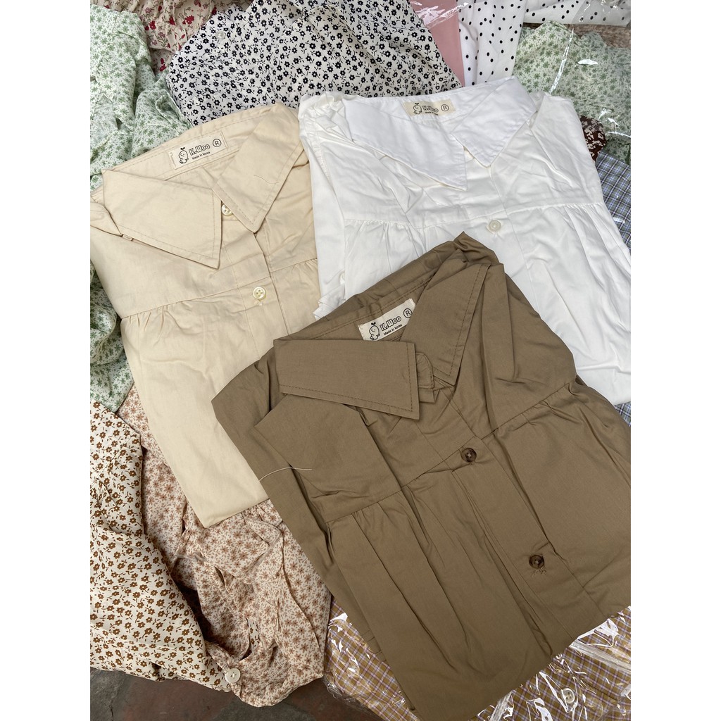 VÁY BABYDOLL NGẮN TAY TIỂU THƯ CÓ CỔ - VÁY ĐẦM NỮ VỀ ĐỦ MÀU | BigBuy360 - bigbuy360.vn