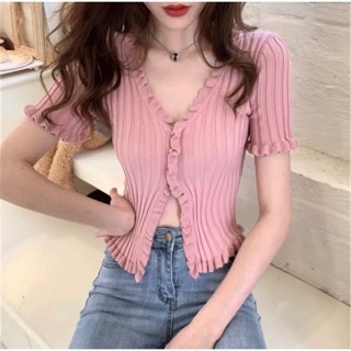 Áo Croptop Ôm Xẻ