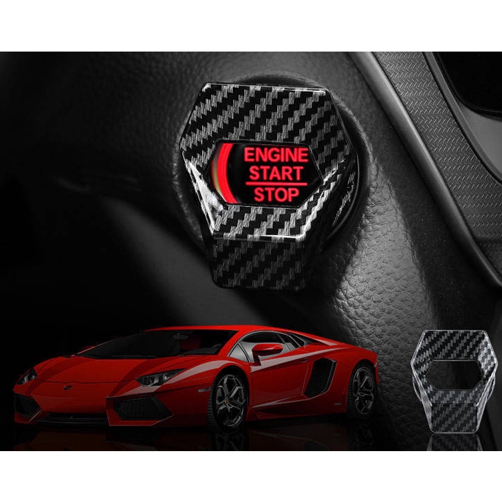 Miếng dán trang trí bảo vệ công tắc khởi động ô tô phong cách sáng tạo