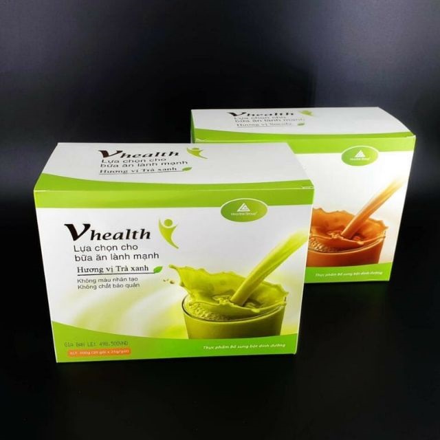 [CHÍNH HÃNG] Bột Dinh Dưỡng VHEALTH / Hương Trà Xanh Và Socola