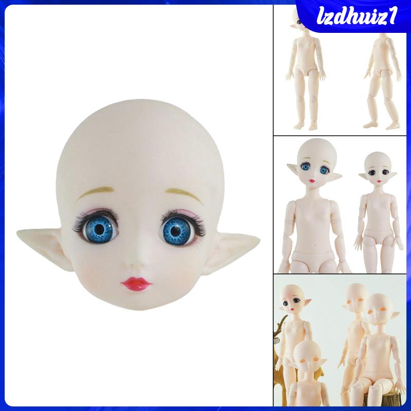 Đầu Búp Bê BJD Khớp Nối Có Thể Di Chuyển DIY 1 / 6