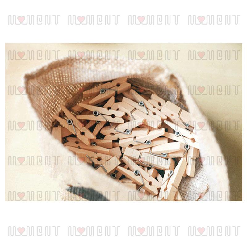 Set 50 kẹp gỗ treo ảnh tiện dụng