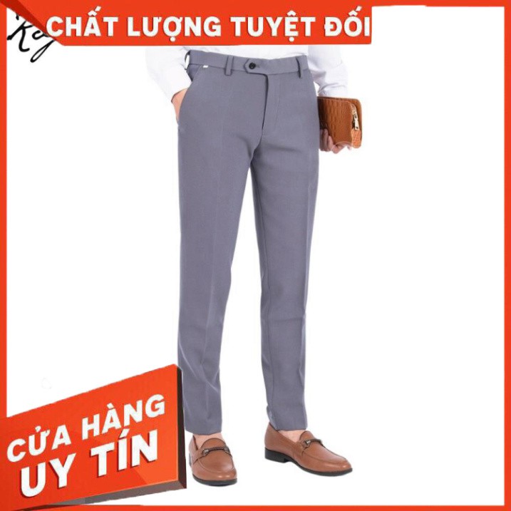 Quần tây nam Kojiba dáng ôm Hàn Quốc co giãn nhẹ quần âu nam đen vải chống nhăn chống xù - Hàng nhập khẩu